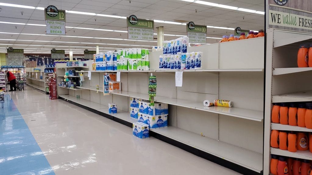 where is all the toilet paper